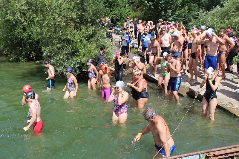 Závod v dálkovém plavání na Těrlické přehradě O pohár města Havířova.