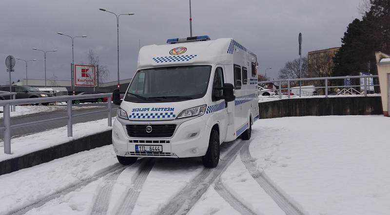 Mobilní služebna havířovské městské policie.