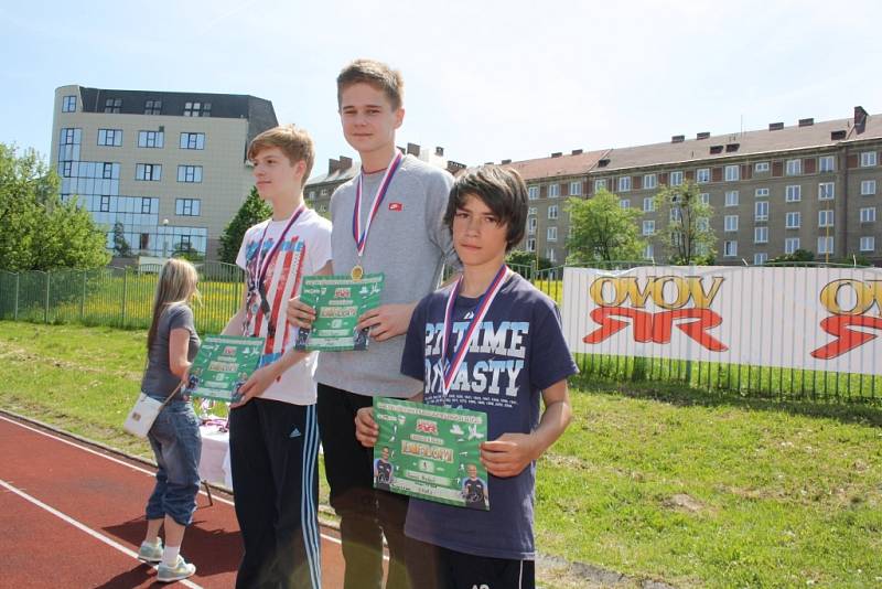 Okresní kolo v atletickém Odznaku všestrannosti olympijských vítězů v Havířově. 