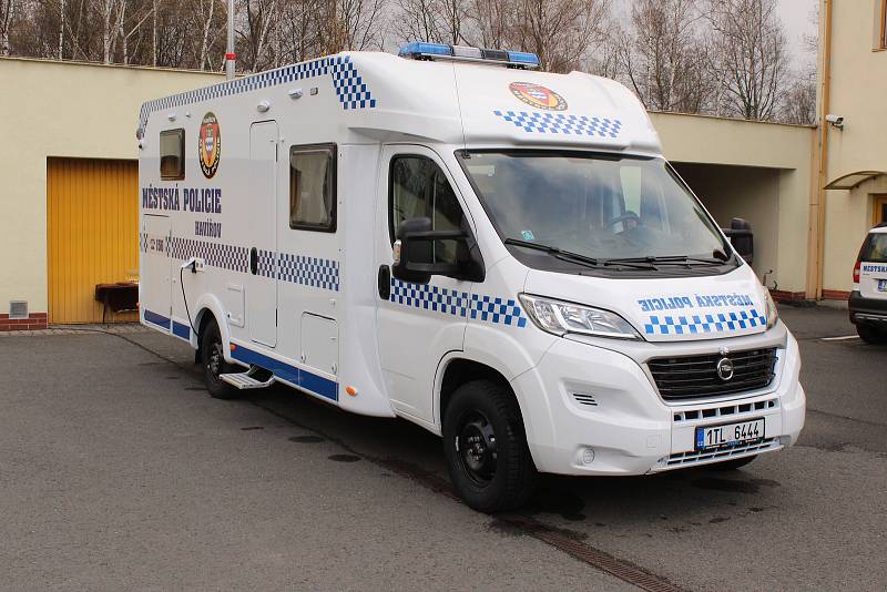Mobilní služebna Městské policie v Havířově.