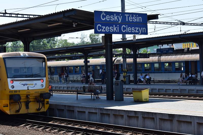 Českotěšínské nádraží. Ilustrační foto.