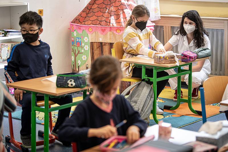 Ilustrační foto. Testování školáků v Moravskoslezském kraji.