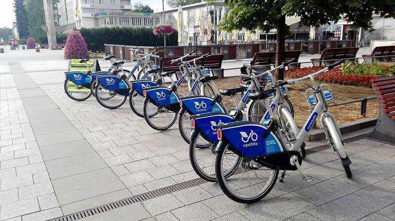 Bikesharing v Havířově.