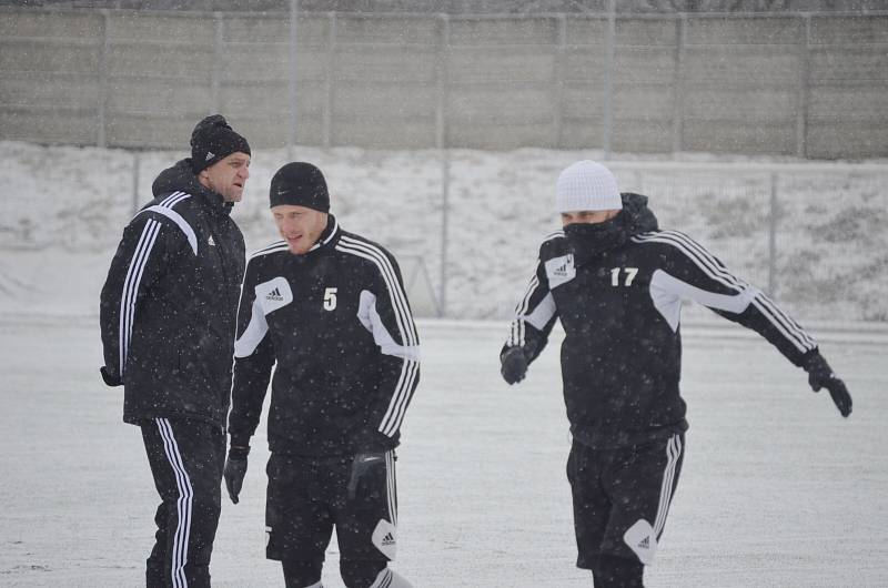 Příprava karvinských fotbalistů.