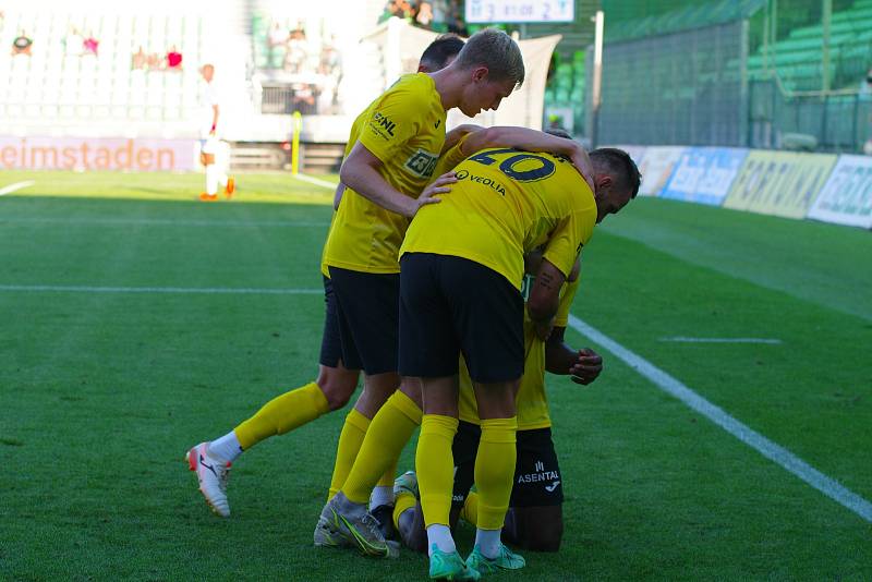 Zápas 2. kola fotbalové FORTUNA:NÁRODNÍ LIGY MFK Karviná - Vlašim 3:2.