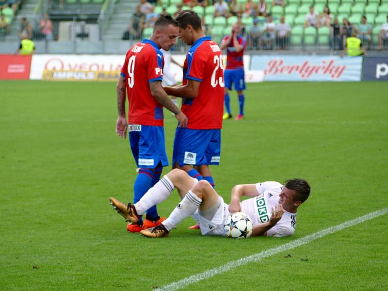 Z ligového utkání Karviná - Plzeň.