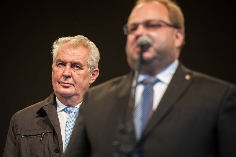 Prezident Miloš Zeman na návštěvě Havířova. 