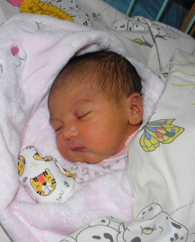 Gabrielka Slepčíková se narodila 7. února paní Sáře Slepčíkové z Karviné. Porodní váha miminka byla 3120 g a míra 47 cm.