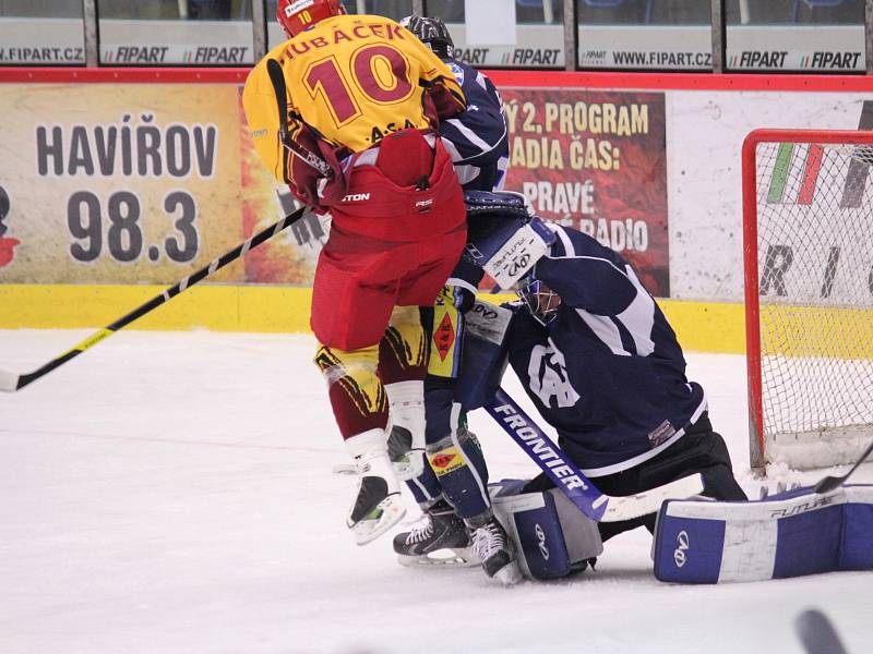 Havířov (v černém) vs. Jihlava.