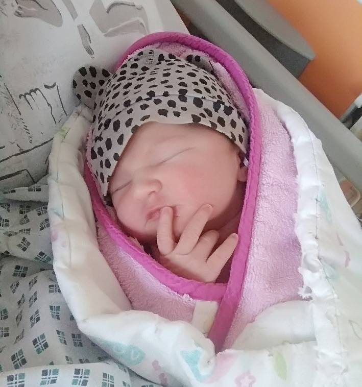 Laura Čížková se ve čtvrtek 23. dubna narodila mamince Lucii Čížkové Po narození holčička vážila 3080 g a měřila 50 cm.