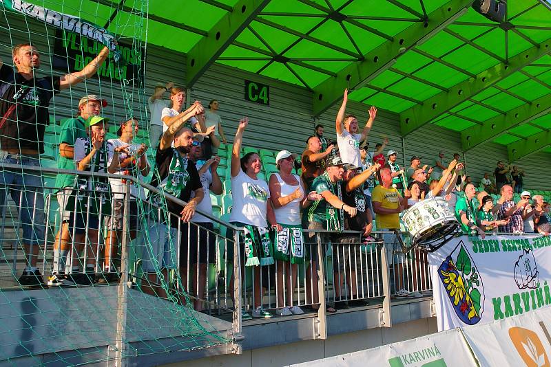 Zápas 2. kola fotbalové FORTUNA:NÁRODNÍ LIGY MFK Karviná - Vlašim 3:2.