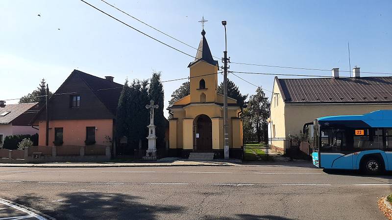 Bohumín-Záblatí. Kaple sv. Jana Nepomuckého.