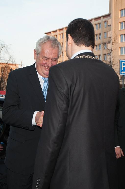 Prezident ČR Miloš Zeman v Havířově. 