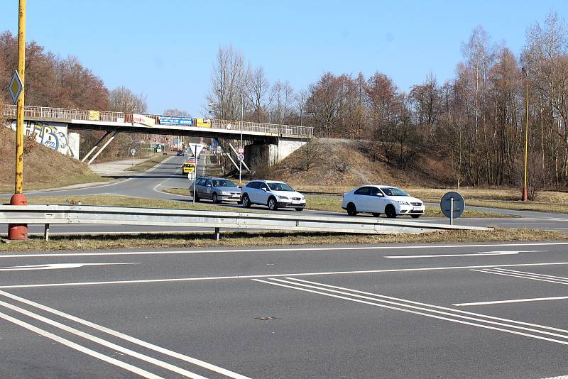 Křižovatka na Ostravské ulici v Havířově.