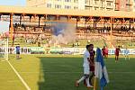 Utkání Baník Ostrava - Fotbal Třinec na stadionu v Havířově.