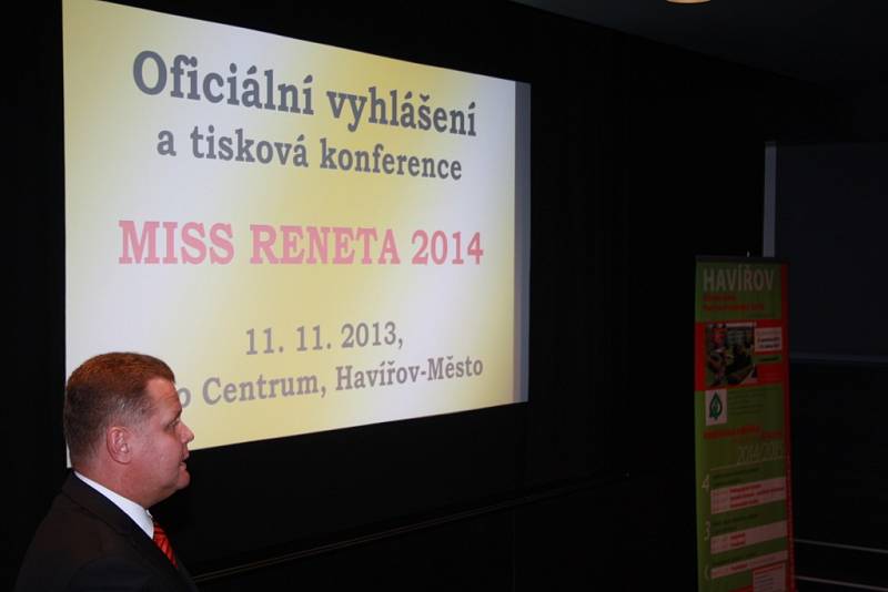 Vyhlášení motta soutěže Miss Reneta 2014. 