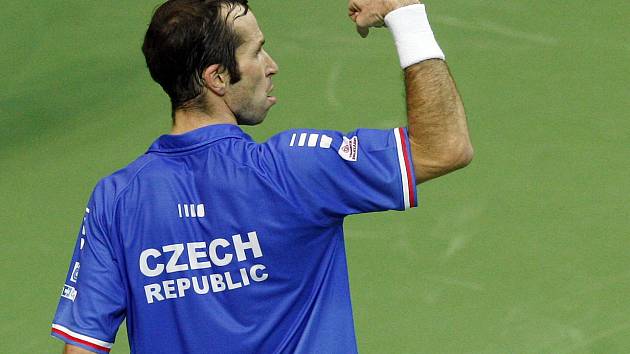 Radek Štěpánek vybojoval třetí bod českého tenisového výběru. Češi získali Davis Cup!