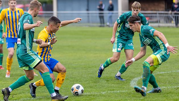 Zápas 9. kola divize F SFC Opava B - MFK Karviná B 1:2.