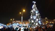 Rozsvícení vánočního stromu v Havířově, listopad 2022.