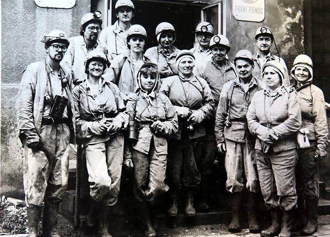 Fárání delegace závodu 5 z Třineckých železáren v září 1982 v rámci výměny zkušeností mezi brigádami.