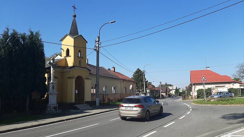 Bohumín-Záblatí.  Kaple sv. Jana Nepomuckého.