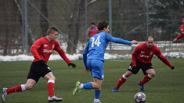 Zápas 16. kola fotbalové divize F Havířov - Bílovec 0:2.