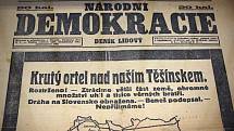 Ve výstavní síni Muzea Těšínska v Orlové je k vidění expozice nazvaná Neklidná hranice. Je věnována Sedmidenní válce v roce 1919. Výstava je k vidění do 30. června.