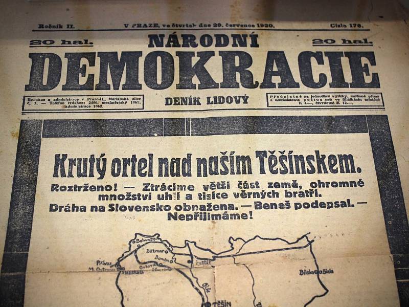 Ve výstavní síni Muzea Těšínska v Orlové je k vidění expozice nazvaná Neklidná hranice. Je věnována Sedmidenní válce v roce 1919. Výstava je k vidění do 30. června.