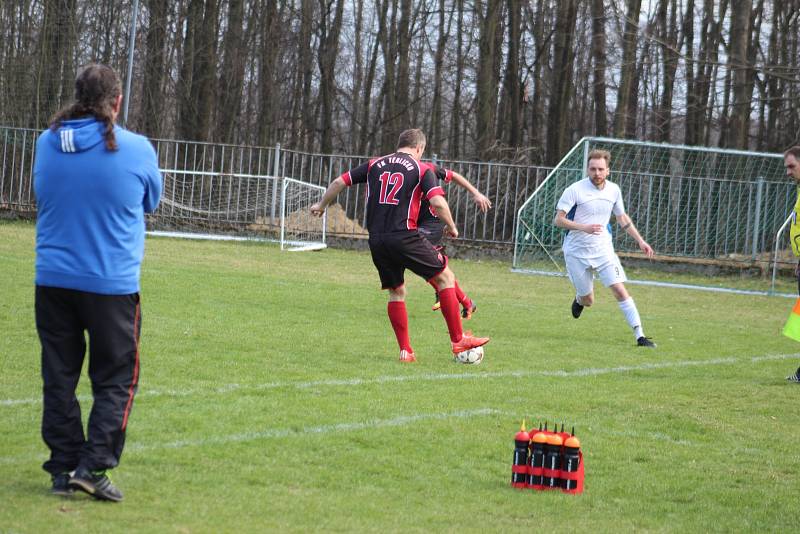 Derby mezi Těrlickem a Slovanem Havířov nabídlo zajímavý fotbal a osm branek.