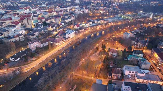 Český i Polský Těšín rozděluje Olše, hranice je však na tomto místě velice otevřená.