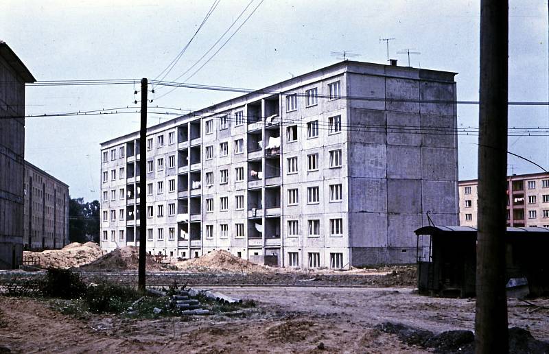 Historické fotografie zachycující výstavbu Havířova.  Foto: archiv Spolku přátel historie města Havířova