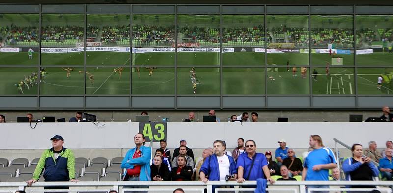 Slavnostní otevření fotbalového stadionu v Karviné. 