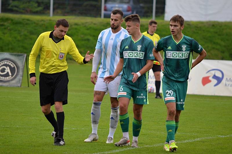 Zápas 8. kola fotbalové divize F MFK Karviná B - SO Bruntál 6:1.