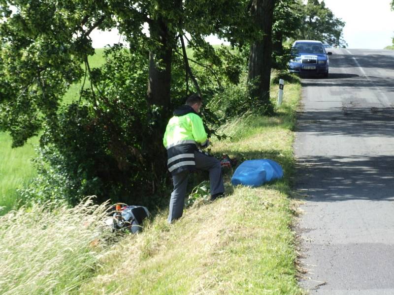 Tragická nehoda motocyklisty v Soběšovicích