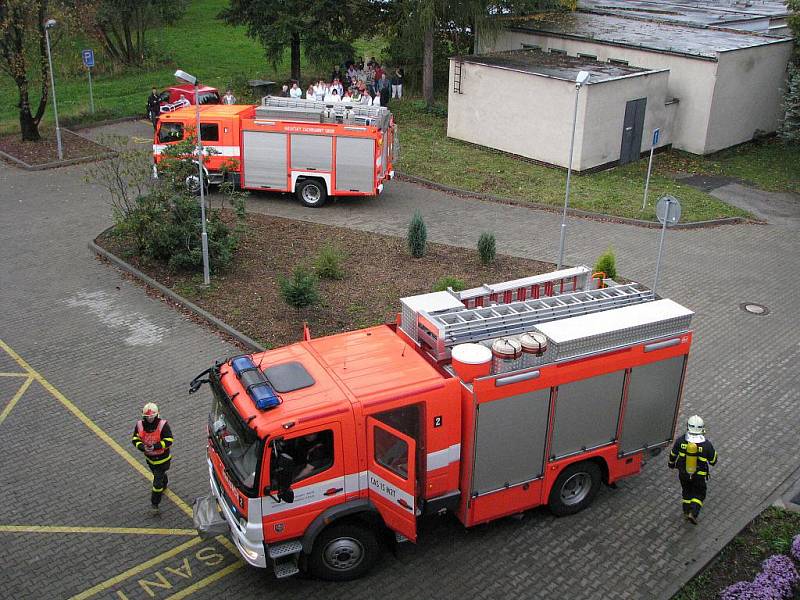 Požární cvičení v havířovské nemocnici