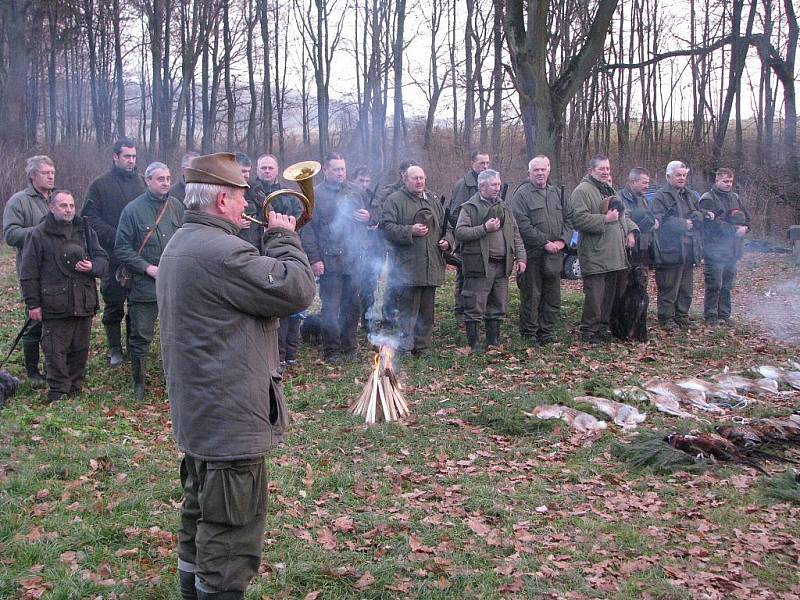 Myslivecký hon. Závěrečný slavnostní výřad