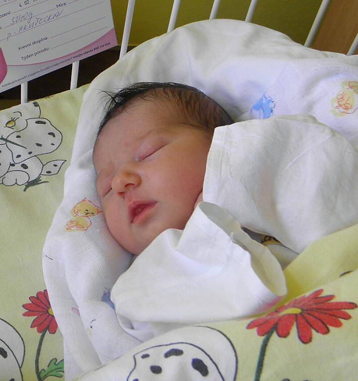 Paní Kateřině Hrušecké z Orlové se 4. února narodila dcerka Natálka Schutzová. Po porodu holčička vážila 3240 g a měřila 49 cm.