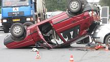 Nehoda na křižovatce u Savely v Havířově