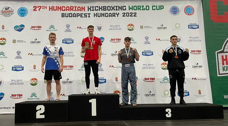 Havířovský kickbox přivezl zlato ze Světového poháru, slavil i mezi provazy (SK Kick Wolf Team Havířov). Adam Janek.