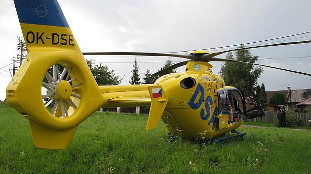 Záchranářský vrtulník Eurocopter 135. Ilustrační fotografie