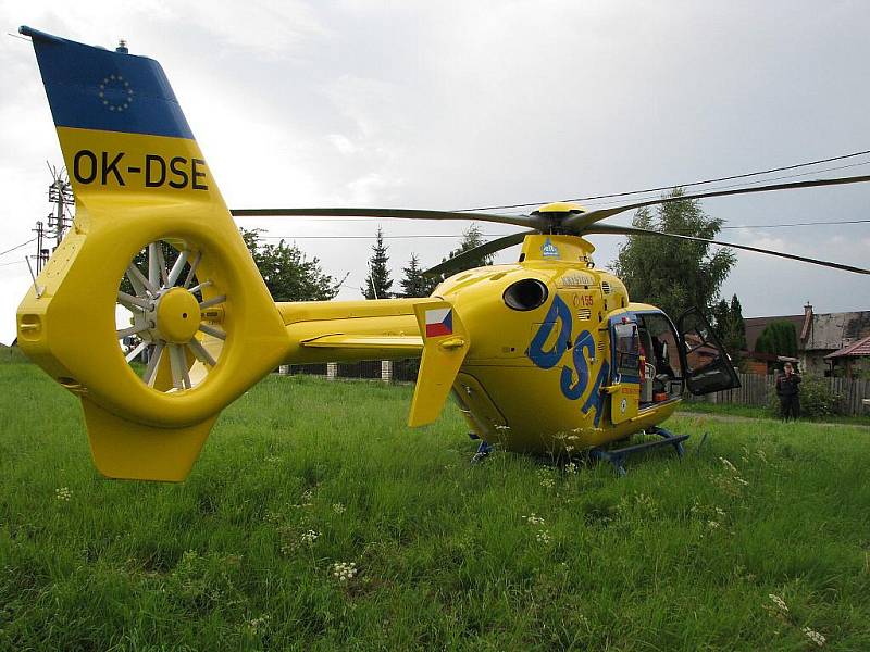 Záchranářský vrtulník Eurocopter 135. Ilustrační fotografie