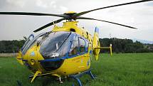 Záchranářský vrtulník Eurocopter 135. Ilustrační fotografie