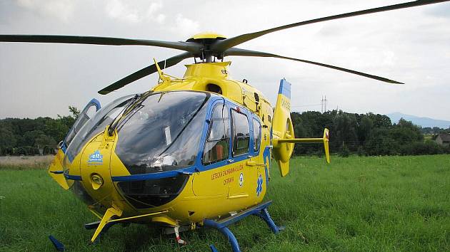 Záchranářský vrtulník Eurocopter 135. Ilustrační fotografie