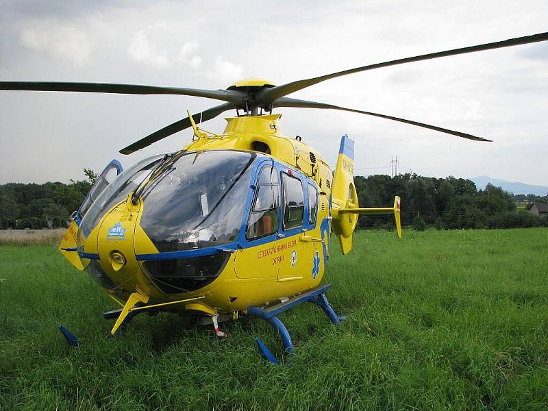 Záchranářský vrtulník Eurocopter 135. Ilustrační fotografie