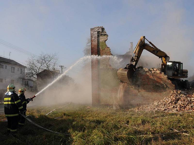 Demolice v ulici Petra Cingra