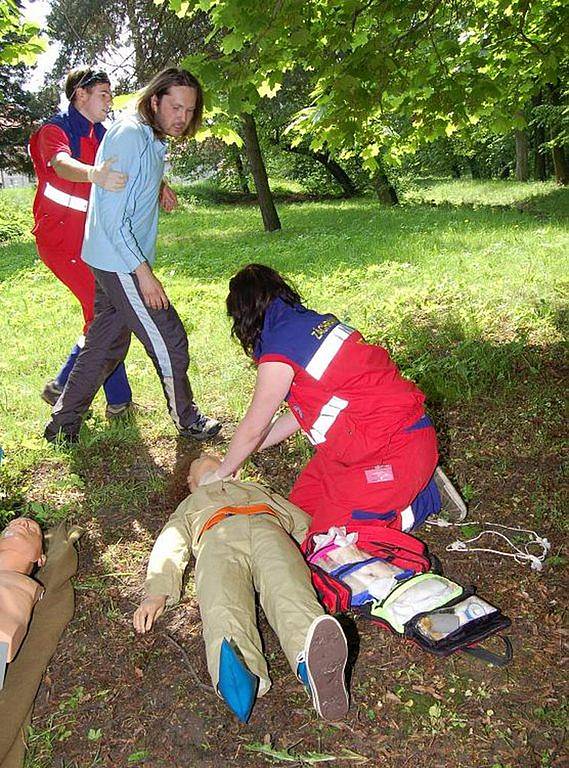 V Karviné v sobotu trénovali záchranáři z Českého červeného kříže