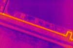 Snímky potrubí pořízené leteckou termovizí