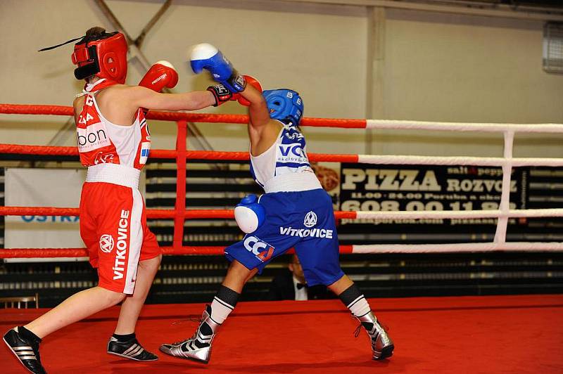 Krajská liga mládeže boxu v Ostravě-Porubě.