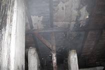 Požár střechy domu v Bohumíně
