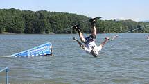 Těrlická přehrada. Wakeboarding